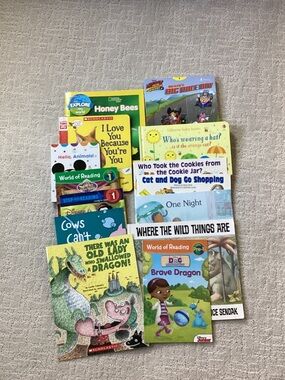 Learning to read bundle of 14 classics, paperback, and Board books.